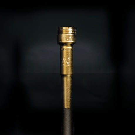 FENIX Trompetenmundstueck Body III-D, vergoldet, mittelflacher Kelch, Innendurchmesser 16,5 mm