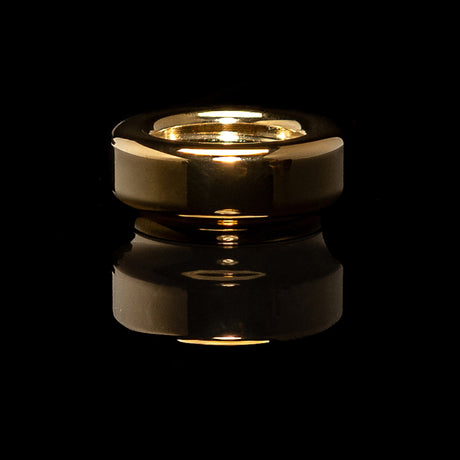 FENIX Mundstueckrand S-II fuer Trompete, vergoldet, Randbreite 4,8 mm, schmale Auflage mit definiertem Scheitelpunkt